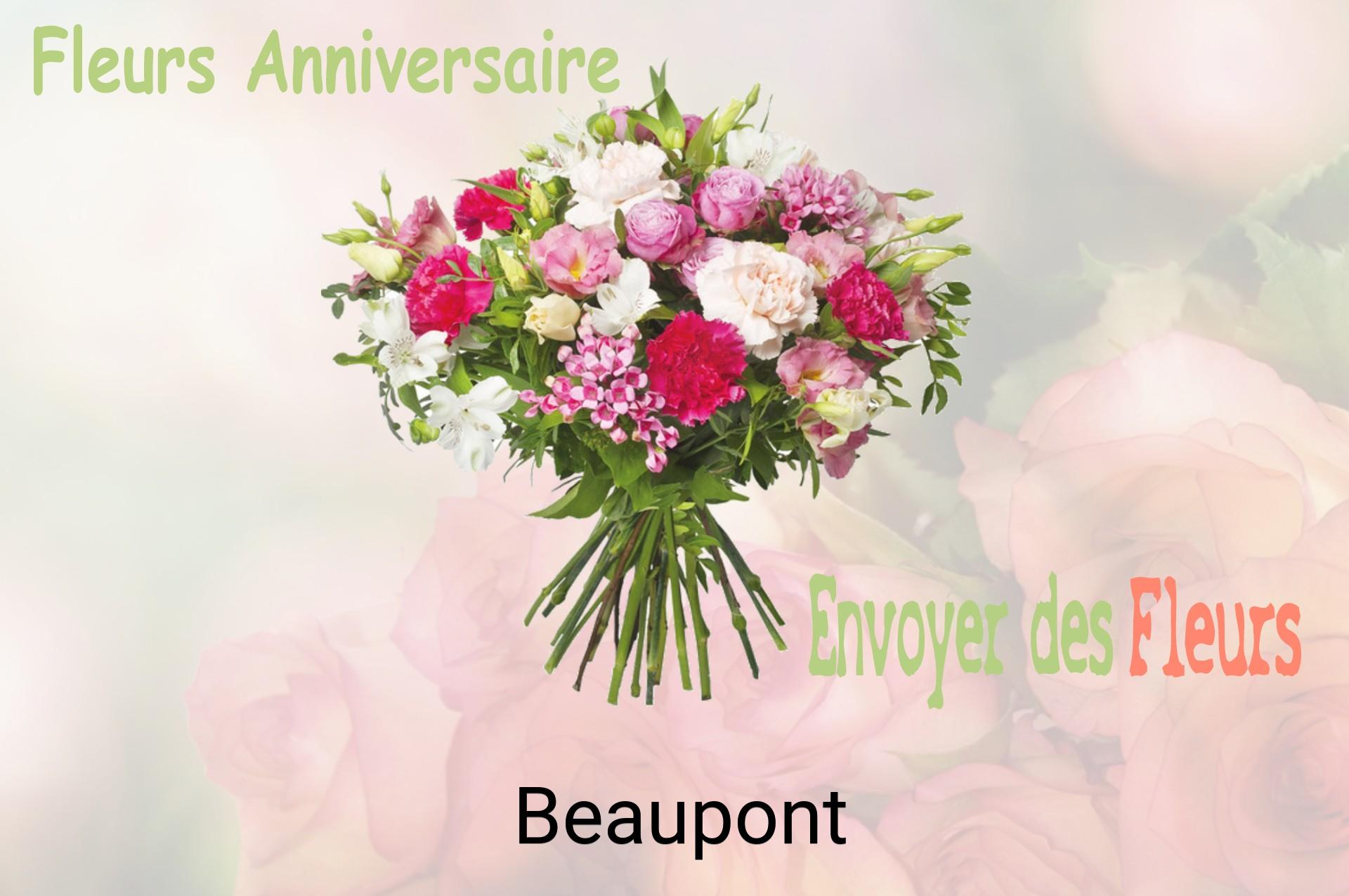 Bouquet de fleurs d’anniversaire livré à Beaupont
